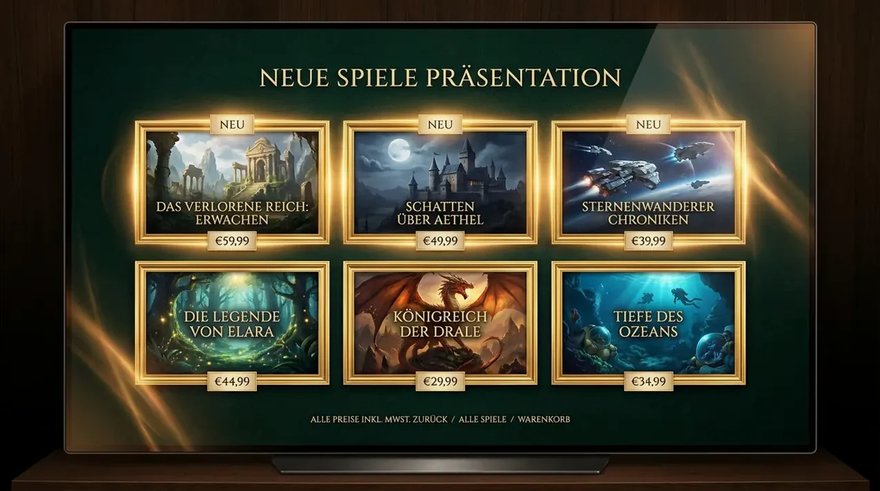 Neueste Spieleneuheiten und exklusive Titel im Knossi Casino Portal.